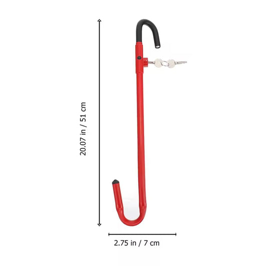 AutoGuard Anti-Theft Steering Wheel lock With Brake & Clutch Pedal Protection With Tough-Steel Enhance Automobile Security