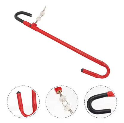 AutoGuard Anti-Theft Steering Wheel lock With Brake & Clutch Pedal Protection With Tough-Steel Enhance Automobile Security