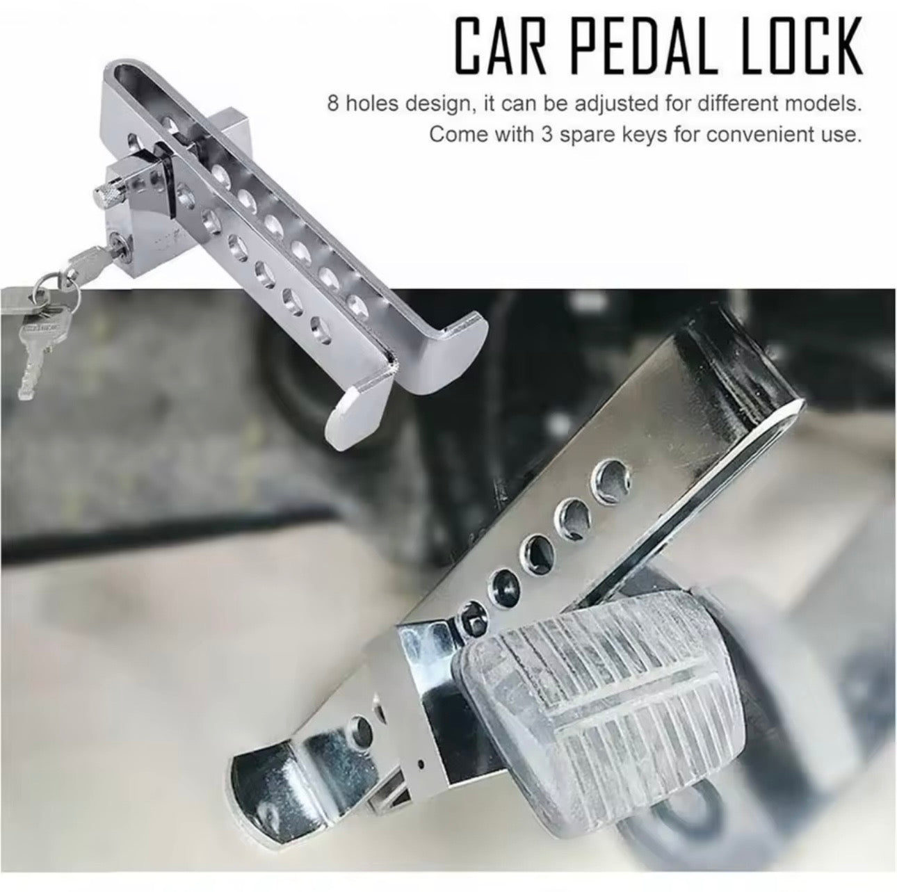 AutoGuard Anti-Theft Throttle Solid Padlock With Tough-Stainless Steel Enhance Automobile Security