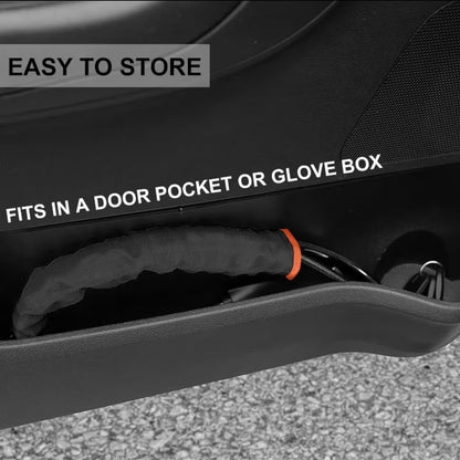 AutoGuard Anti-Theft Heavy-Duty Flexible Cable Lock With Seat Belt Socket & Strong Braided Steel