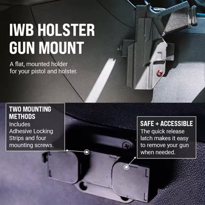 AutoGuard Gun Mount with a 19.5KG Strong Magnet Base for GLOCK