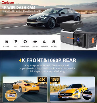 AutoGuard S2: Pro-Grade Dual-Lens Precision 4K Dash Camera With Night Version