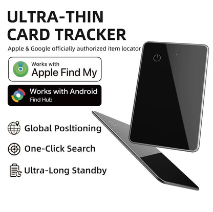 AutoGuard Smart Air Tag Wallet Card GPS Locator Tracker For Android & IOS