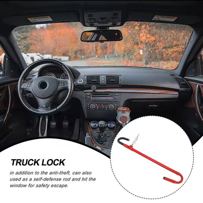 AutoGuard Anti-Theft Steering Wheel lock With Brake & Clutch Pedal Protection With Tough-Steel Enhance Automobile Security