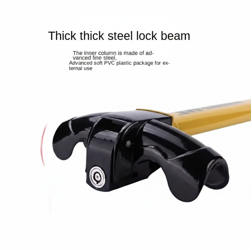 AutoGuard Anti-Theft Armored Bar™ Steering Wheel Lock With Tough-Steel Enhance Automobile