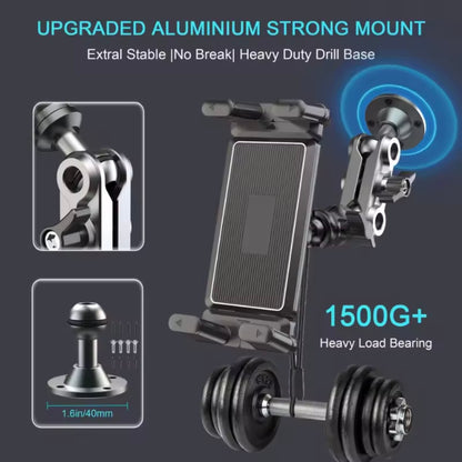 AutoGuard Heavy Duty Drill Base Tablet Holder With Upgraded Aluminium Alloy
