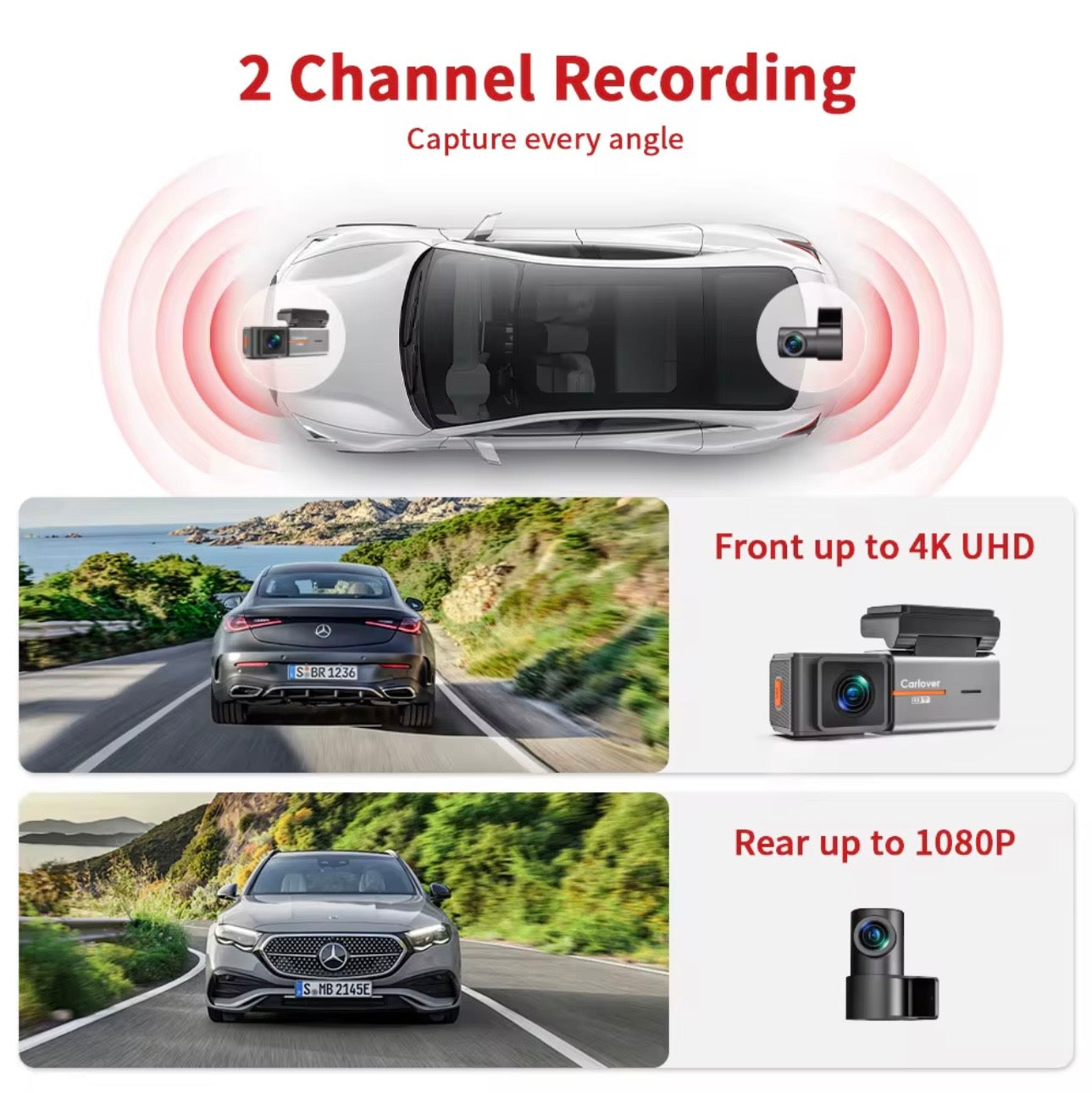 AutoGuard S2: Pro-Grade Dual-Lens Precision 4K Dash Camera With Night Version