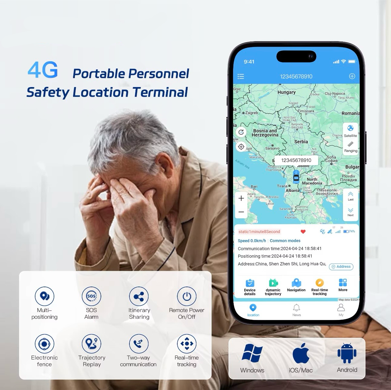 AutoGuard X1 4G LTE Intelligent Personal GPS Tracker