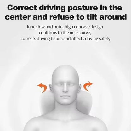 AutoGuard Ergonomic Memory Foam Car Set for Headrest Neck & Waist Support