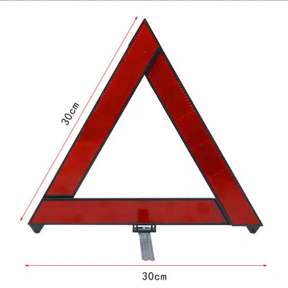 AutoGuard Reflective Emergency Car Safety Triangle - High Visibility Folding Warning Sign
