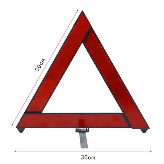 AutoGuard Reflective Emergency Car Safety Triangle - High Visibility Folding Warning Sign