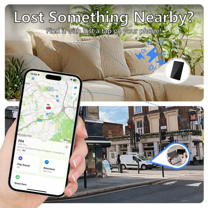 AutoGuard Smart Air Tag Wallet Card GPS Locator Tracker For Android & IOS