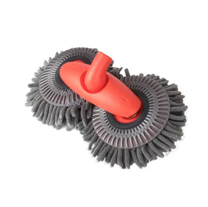 AutoGuard Microfiber Car Washer Mop Foam With Dual-Head & 3-Section Telescopic