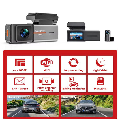 AutoGuard S2: Pro-Grade Dual-Lens Precision 4K Dash Camera With Night Version