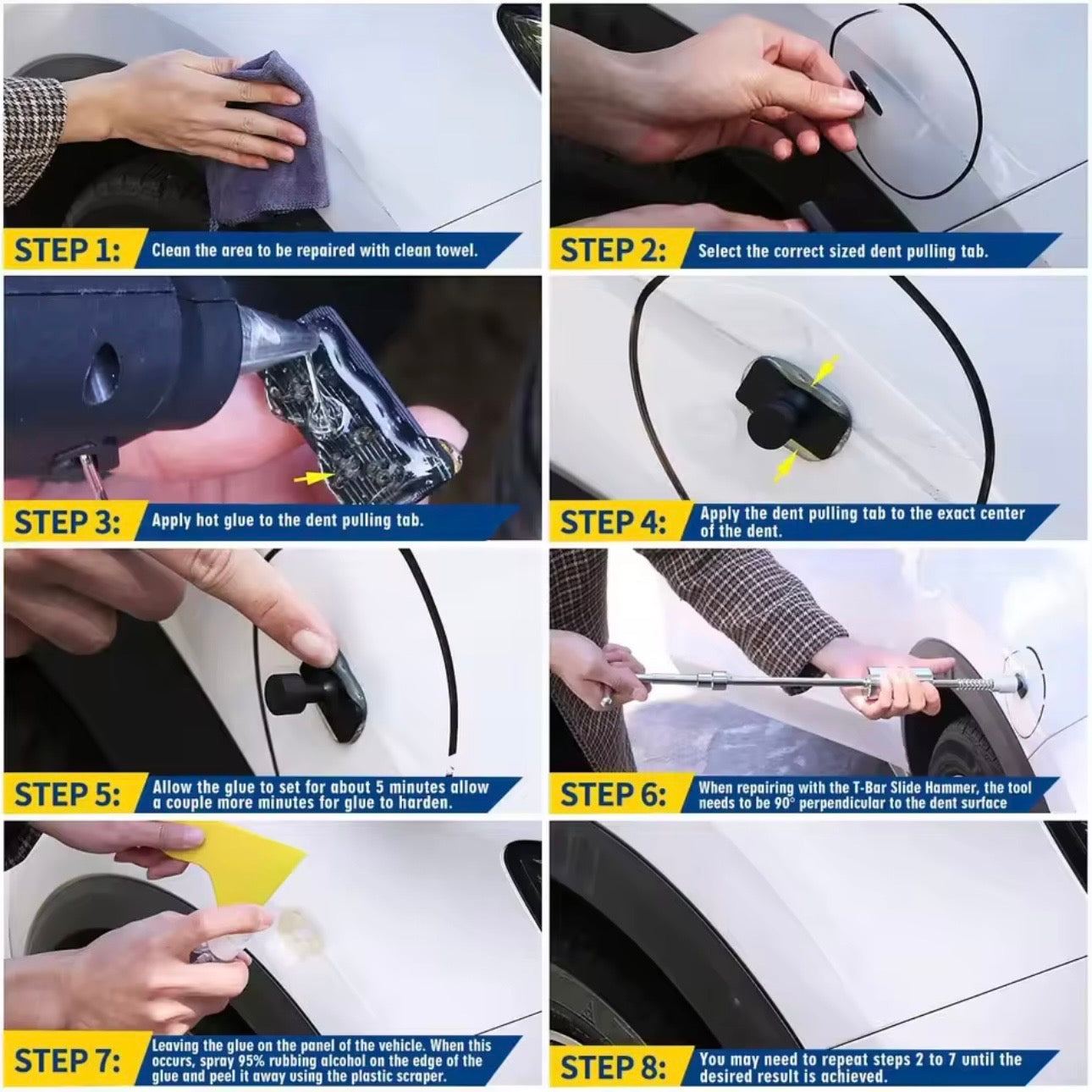 AutoGuard PDR Automotive Paint-less Professional Car Dent Repair Puller Kits