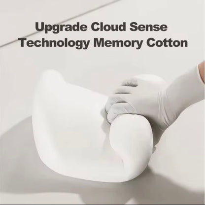 AutoGuard Ergonomic Memory Foam Car Set for Headrest Neck & Waist Support
