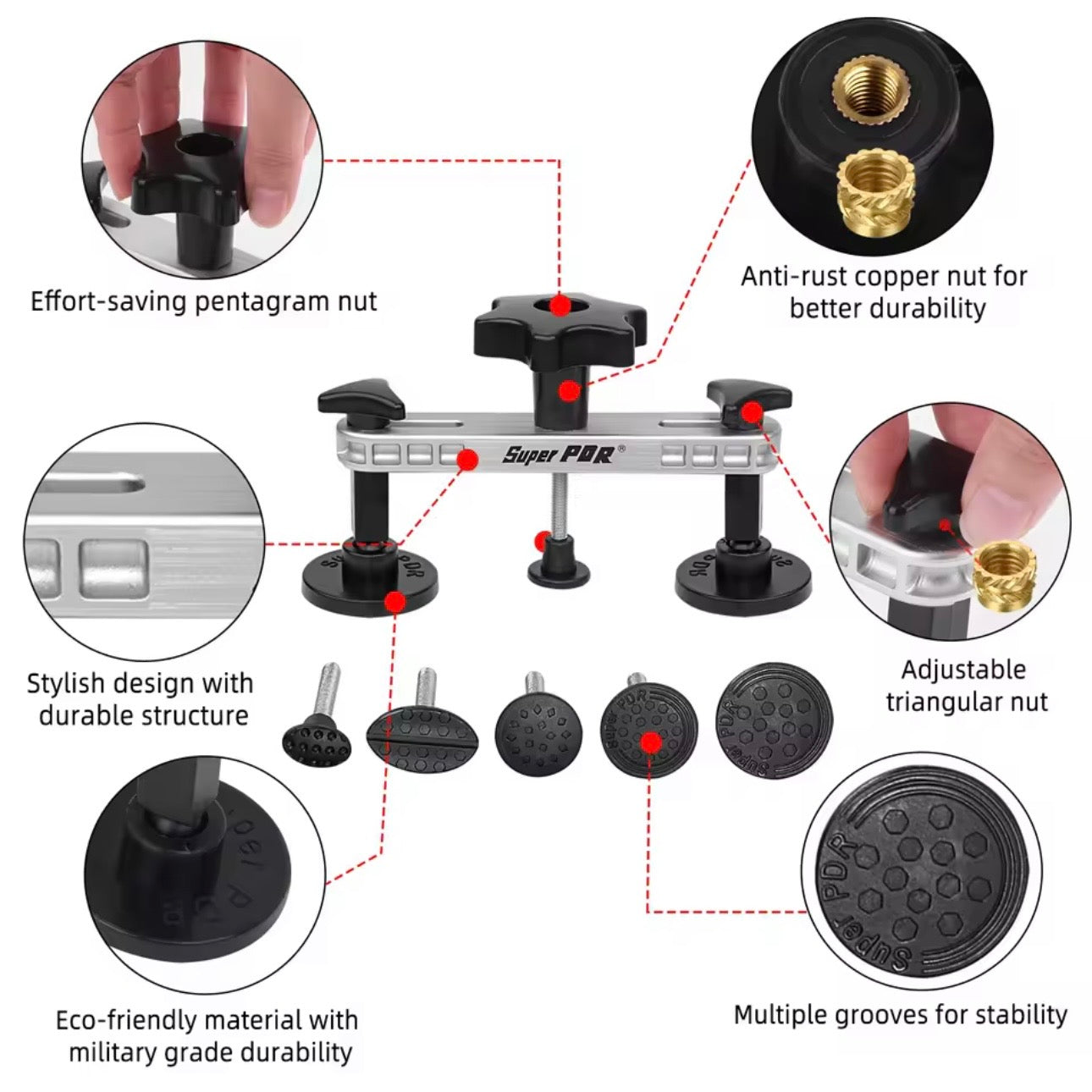 AutoGuard PDR Automotive Paint-less Professional Car Dent Repair Puller Kits