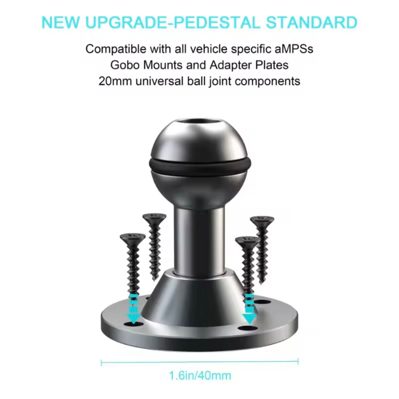 AutoGuard Heavy Duty Drill Base Tablet Holder With Upgraded Aluminium Alloy