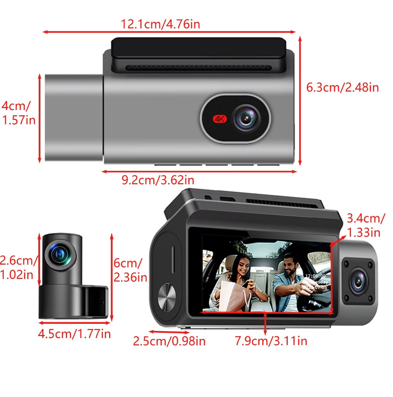 AutoGuard S13: Pro-Grade 4K Triple-Lens Precision Security System With Night Vision
