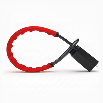 AutoGuard Anti-Theft Heavy-Duty Flexible Cable Lock With Seat Belt Socket & Strong Braided Steel