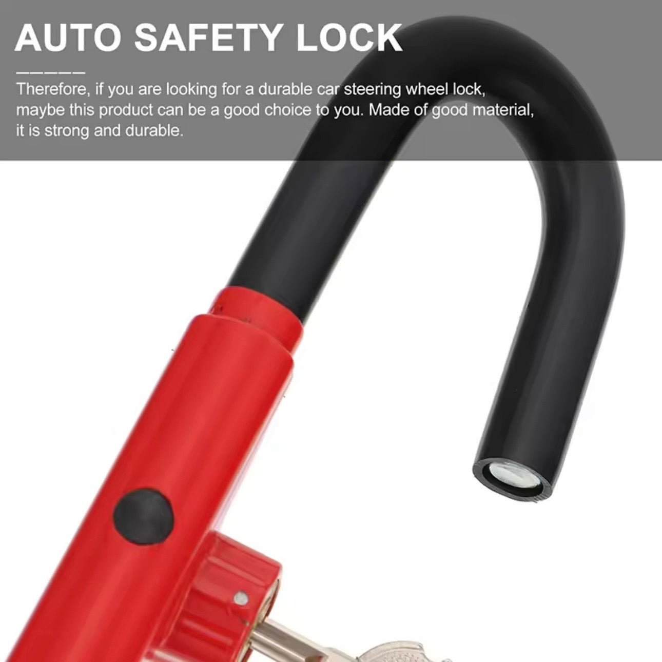 AutoGuard Anti-Theft Steering Wheel lock With Brake & Clutch Pedal Protection With Tough-Steel Enhance Automobile Security