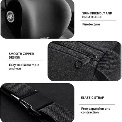 AutoGuard Ergonomic Memory Foam Car Set for Headrest Neck & Waist Support