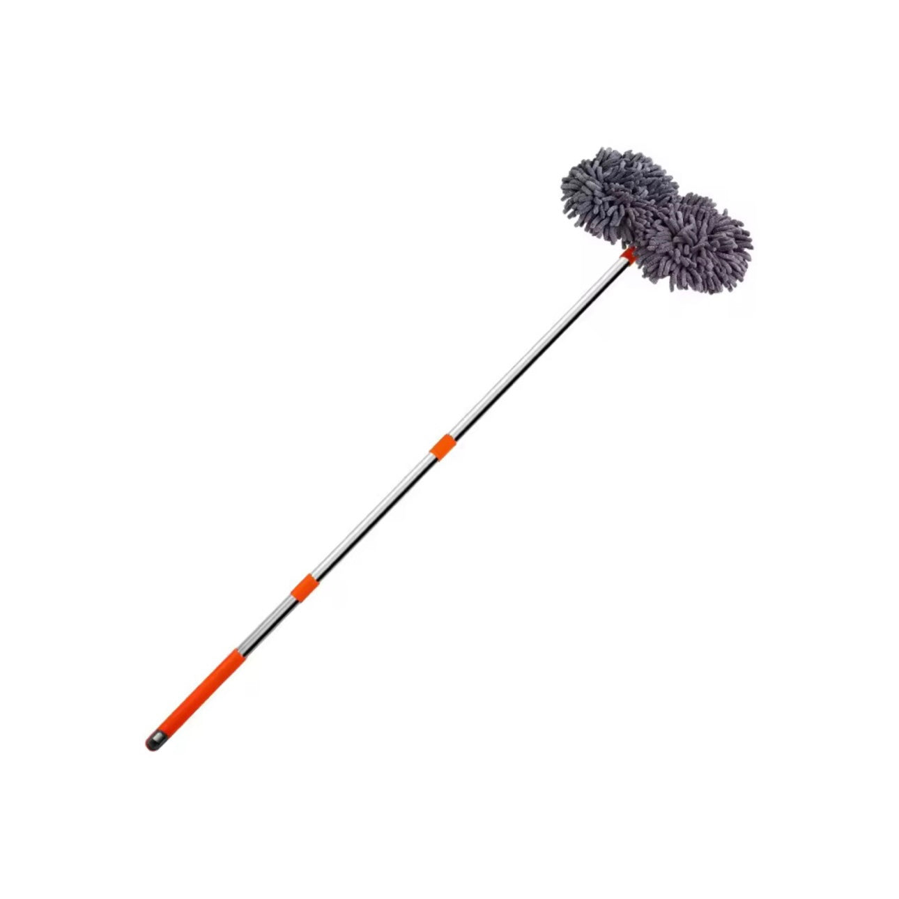 AutoGuard Microfiber Car Washer Mop Foam With Dual-Head & 3-Section Telescopic