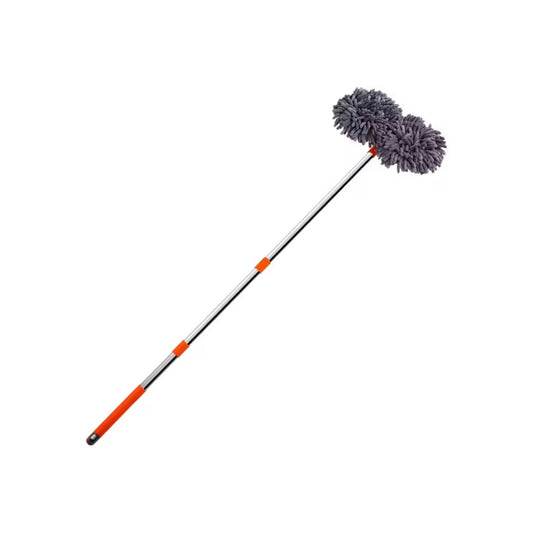 AutoGuard Microfiber Car Washer Mop Foam With Dual-Head & 3-Section Telescopic