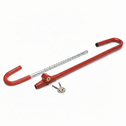AutoGuard Anti-Theft Steering Wheel lock With Brake & Clutch Pedal Protection With Tough-Steel Enhance Automobile Security
